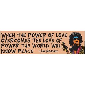 Power of Love Bumper Sticker - [11" x 3"]
