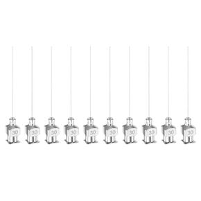 10pcs 16Gauge Stainless Steel Dispensing Needles, 1 1/2" All Metal Glue Needle Tube Blunt Tips Luer Lock for Thick Liquids, Ink, Glue, Lab Use