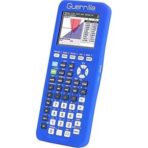Guerrilla Silicone Case for Texas Instruments TI-84 Plus CE Color Edition Graphing Calculator With Screen protector and Graphing Ruler, Black