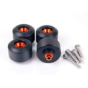 4 pcs Front&Rear Fork Wheels Frame Slider Crash ors For KTM RC390 Duke Fit KTM Duke RC 125 200 390 Fork Wheel Frame Slider Crash ors Motorcycle