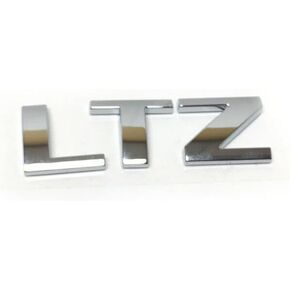 LTZ Badge Emblem 1-PC - 3D Design for Chevrolet Silverado, Sierra, Tahoe, and Suburban - Chrome Silver Finish - Strong Adhesive
