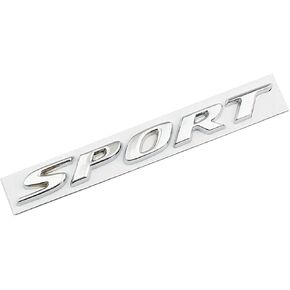 CONGCONG Sport Letter Emblem ABS Trunk Lid Rear Logo Badge Fits Honda CR-V/Fit/CR-Z/Insight/Accord/Civic (Silver)