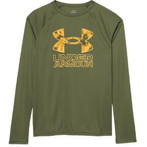 Under Armour Boys' Tech Hybrid Print Fill Long Sleeve