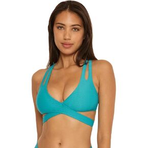 Becca by Rebecca Virtue womens Vibes Kailani Textured Wrap Bra
