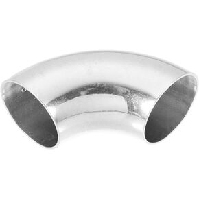 uxcell OD 1.25 Inch 90 Degree SS304 Stainless Steel Bend Tube Exhaust Elbow Pipe for Car Modified Exhaust System 0.04" Wall Thickness Piping Silver Tone