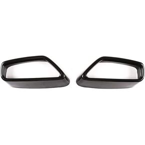 Pipe Throat Exhaust Outputs Tail Cover Trim Compatible with BMW 5 Series G30 G38 2018 2019 2020 2021 2022 Car Exterior Accessories Stainless Steel 2PCS (Style B-Glossy Black)