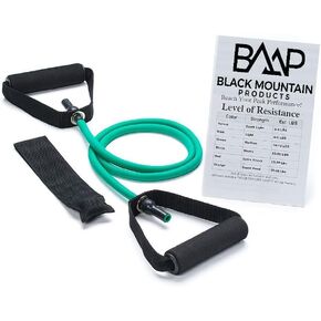 Black Mountain Products Single Resistance Band - Door Anchor and Starter Guide Included