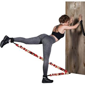 INNSTAR Booty Resistance Band Glute Cord Cable Machine for Hip Home Workout Cable Kickbacks with Instructions & Carry Bag