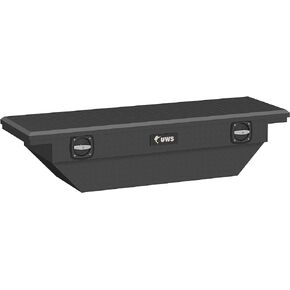 UWS EC11023 Secure Lock 63-Inch Matte Black Angled Heavy-Wall Aluminum Truck Tool Box with Low Profile, RigidCore Lid