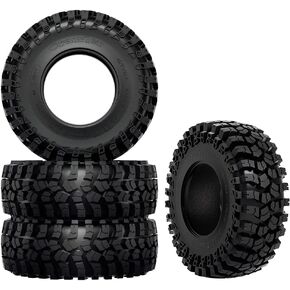 GLOBACT 2.2in Tires RC Tires RC Crawler Tires Rubber Tires 124 * 46mm for 1/10 TRX4 TRX6 Axial SCX10 I II III 90046 AXI03007 Redcat GEN7 GEN8 RC4WD D90 RC Crawler Car (4Pcs)
