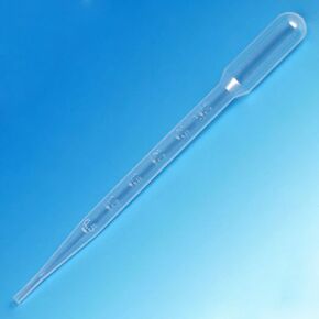 Globe Scientific 137010-500 LDPE Graduated Transfer Pipet, Large Bulb, Non-Sterile, 150mm Length, 5.0mL Capacity (Box of 500)