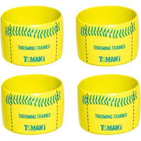 Baseball Throwing Trainer, Baseball Pitching Trainer Throwing Spin Trainers, Softball Spinner for Pitchers Baseball Speed Ball Baseball Training Equipment-4 Packs