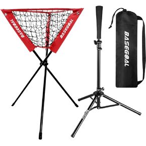 Baseball Caddy,Ball Caddy,Baseball Basket with Batting Tee for Baseball Softball Batting Pitching Practice Training,Portable and Foldable