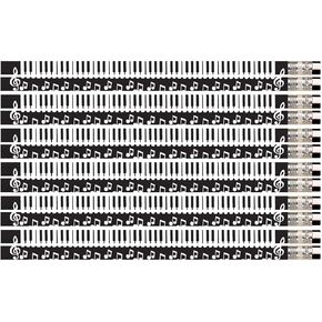 Express Pencils D2258 Keyboard Notes - 36 Qty Package - Piano Keyboard Pencils