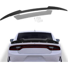 سبويلر خلفي من الخيزران V2 لسيارة دودج تشارجر 2015,2016,2017,2018,2019,2020,2021 SRT ScatPack Hellcat، سبويلر خلفي إضافي 2 قطعة in Kuwait