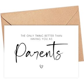 Pregnancy Reveal For Parents - Baby Announcements Gifts For Family - Were Having A Baby Cards - Promoted To Grandparents