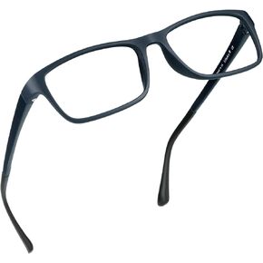 LifeArt Blue Light Blocking Glasses, Anti Eyestrain, Computer Reading Glasses, Gaming Glasses, TV Glasses for Women, Anti Glare(Navy, 1.50 Magnification)