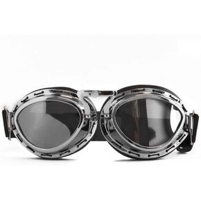 Vintage Aviator Pilot Style Motorcycle Goggles Cruiser Scooter Goggle for Men, Women,Adults, Youths