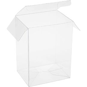 6 Pack Protector Case Compatible w/ 4" Inch Pop Vinyl Figures, Crystal Clear, 0.5 mm Heavy Duty, Locking Tab, and Protective Film, Display Box