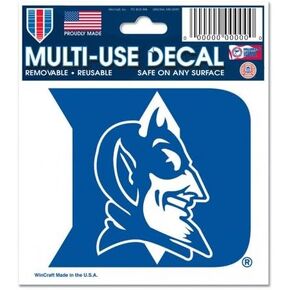 Wincraft NCAA Duke University 94256012 Multi-Use Decal, 3" x 4"