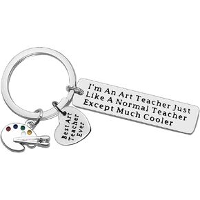 Vadaka Thank You Gifts for Art Teachers Painter Jewelry Teacher Appreciation Gifts Keychain for Women Art Teacher Jewelry Gifts Funny Artist Gift Christmas Birthday Graduation Gifts for Teacher