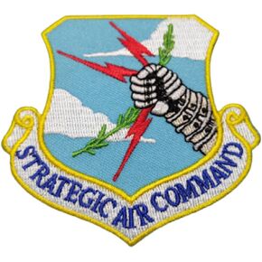 United States Air Force USAF Strategic Air Command Embroidered Patch, with Iron-On Adhesive (Full Color)