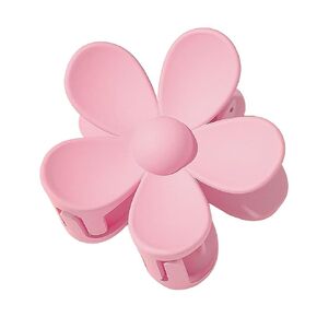 Pink Hair Claw Clips Flower Shaped Plastic Jaw Clips Anti-scratch Smell-less Useful Hold Tightly Barrettes Hair Accessories