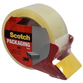 Scotch Tape Scotch Shipping Packaging Tape 1 88inch x 82 Yards Clear Great for Packing Shipping and Moving 1 Roll Dispensered 75RDSR