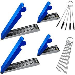 Cutting Torch Tip Cleaner Tool kit for Welding Stove Gas Nozzles Carb Carbon Carburetor Jet Sprinklers and Shower Heads Spray Guns Orifices Wires Needles in Set