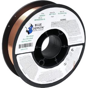 Blue Demon ER70S6 X .030 X 10 LB MIG/GMAW Carbon Steel Welding Wire, All Position, Low Spatter, Formulated to Provide Porosity-Free, X-Ray Quality Welds