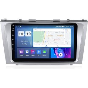 MekedeTech Android 12 Car Radio 8 Core 2+32G for Toyota Camry 2007 2008 2009 2010 2011 with Wireless Carplay Android Auto,1280x720 IPS Touch Screen Upgrade Support 4G LTE/WiFi/FM/AM/SWC/Bluetooth