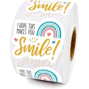 WHING Happy Mail Funny Small Shop Stickers, Online Retailers Shop Owners Order Packages Labels Small Business Thank You Sticker Envelope Seals, 500 Labels Per Roll in Saudi Arabia