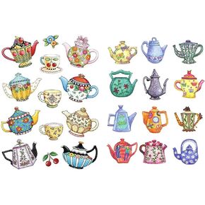 Seasonstorm Cute Teapot Kawaii Aesthetic Pastel Art Agenda Journal Planner Stationery Stickers