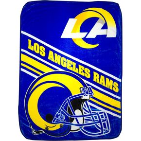 Northwest NFL Los Angeles Rams Unisex-Adult Raschel Throw Blanket, 60" x 80", Slant