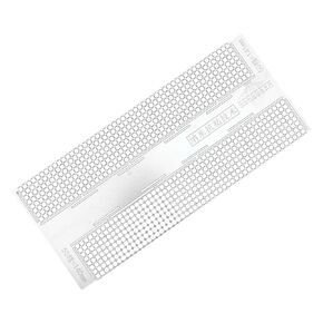 5D Rhinestone Painting Ruler DIY 800 Hole Diamond Drawing Tool Diamond Embroidery Mesh Ruler Stainless Steel Point Painting Ruler(140mm+141mmm)