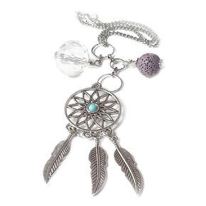 Dream Catcher for Car, Crystal Diffuser for Rear View Mirror, Mother's Day Gift for Mom, Universal Auto Decor Accessory