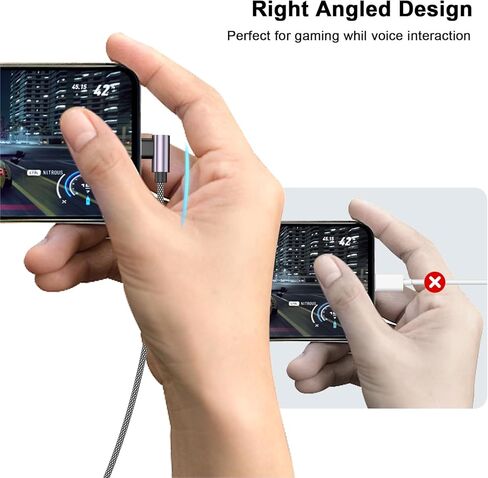 [Apple MFi Certified] 90 Degree Lightning to 3.5 mm Headphone Jack Adapter, 2 Pack iPhone Headphones Adapter Aux Dongle Adaptor Earphone Audio Coverter for iPhone 14 13 12 11 Pro Max XS XR X 8 7, iPad in Kuwait