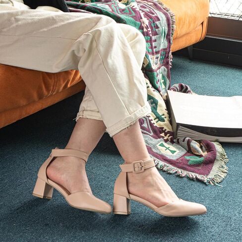 Block Heel Pumps Shoes 2.1in US6-11 in Saudi Arabia