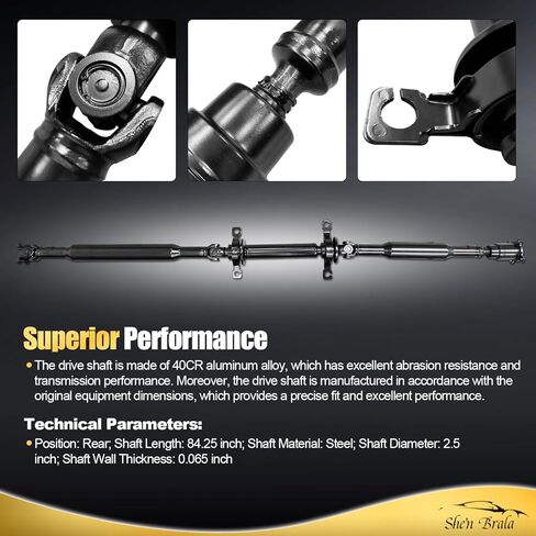 KG03-25-100D-9U مجموعة عمود الدفع الخلفي الكامل المتوافقة مع Mazda-a CX-9 2007-2014 V6؛ الدفع الرباعي؛ استبدال # 976-780، KG0325100D9U in Kuwait