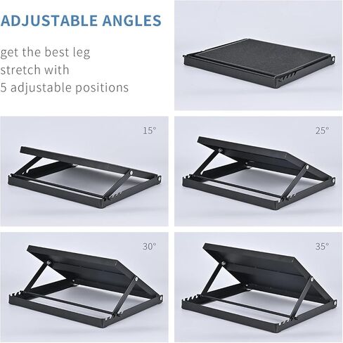 Professional Steel Calf Stretcher, Adjustable Ankle Incline Board and Stretch Board, Slant Board with Full Non-Slip Surface, 16" x 14", 4 Positions (500 LB Capacity) in Saudi Arabia