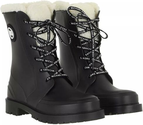 Michael Kors Montaigne Faux Shearling-Lined PVC Rain Boot in Saudi Arabia