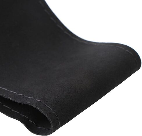 15 Inch Universal Suede Car Steering Wheel Cover with Needle & Thread, Skidproof Automobile Handlebar Fuzzy Material Covers Protecting Vehicle Steering Black in Saudi Arabia