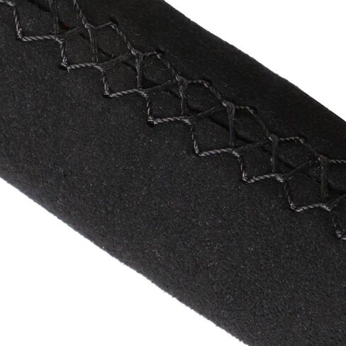 15 Inch Universal Suede Car Steering Wheel Cover with Needle & Thread, Skidproof Automobile Handlebar Fuzzy Material Covers Protecting Vehicle Steering Black in Saudi Arabia