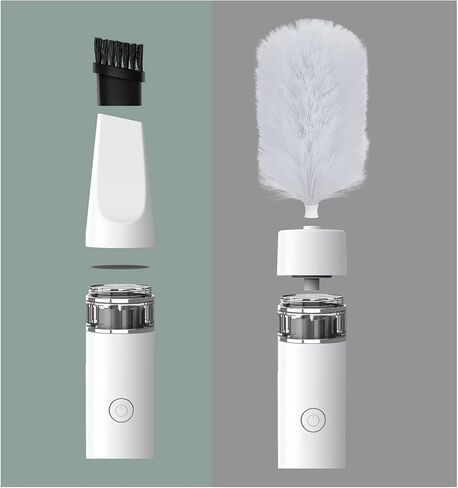 3 in 1 Electric Dust Duster ,360° Rotation Feather Duster USB Charging and 2-Speed Speed Adjustment for Household dust and vacuuming. in Saudi Arabia