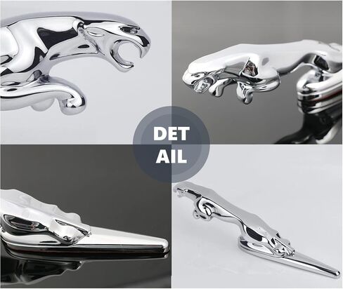 Emblem Compatible with Jagvar XE XF XJ F-Type F-PACE Front Center Grille Emblem 3.38inch Car Badge Emblem Leopard Jagvar Accessories(Front Emblem Red-Chrome) in Saudi Arabia
