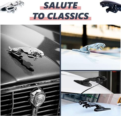 Emblem Compatible with Jagvar XE XF XJ F-Type F-PACE Front Center Grille Emblem 3.38inch Car Badge Emblem Leopard Jagvar Accessories(Front Emblem Red-Chrome) in Saudi Arabia