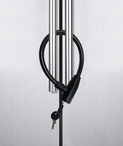 3 عبوات قفل باب خزانة الثلاجة مع مفاتيح، أقفال كابل أمان مقاومة للأطفال لقفل المطبخ للأبواب الفرنسية والحمام والمطبخ RV بدون حفر ولا لاصق لولبي (أسود) in Kuwait