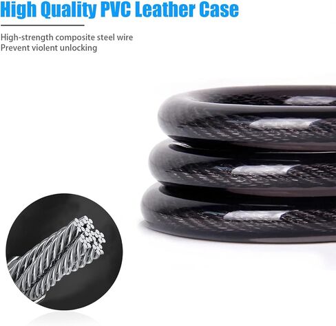 3 عبوات قفل باب خزانة الثلاجة مع مفاتيح، أقفال كابل أمان مقاومة للأطفال لقفل المطبخ للأبواب الفرنسية والحمام والمطبخ RV بدون حفر ولا لاصق لولبي (أسود) in Kuwait