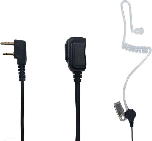 Sarcia 10 Pack Walkie Talkie Earpiece Headset for Kenwood Baofeng UV-5R BF-888S H-777 RT21 RT22 Two Way Radio with PTT MIC Covert Acoustic Tube in Saudi Arabia