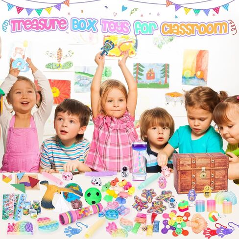 Fidget Toys, 68 Pack Party Favors for Kids, Treasure Box Toys for Classroom Prizes, Sensory Fidget Toys Carnival Prizes, Pinata Filler, Goodie Bag Stuffers Gifts for Kids Age 3 4 5 6 7 8+ in Saudi Arabia